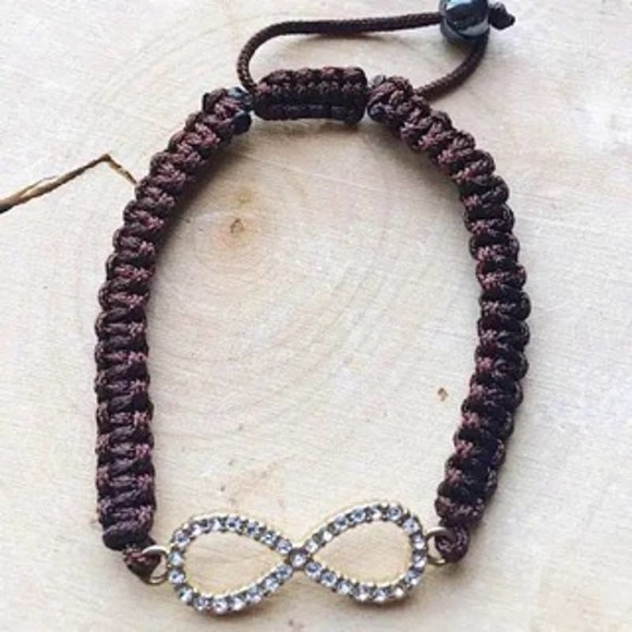 Infinity Bracelet Adjustable Macrame Love Friendship Boho - Picture 3 of 4